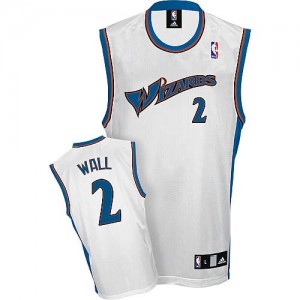 Washington Wizards John Wall #2 Authentic Maillot d'équipe de NBA - Blanc pour Homme