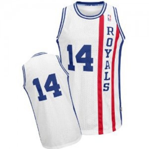 Maillot NBA Authentic Oscar Robertson #14 Sacramento Kings Throwback Blanc - Homme
