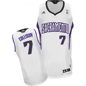 Sacramento Kings #7 Adidas Home Blanc Swingman Maillot d'équipe de NBA préférentiel - Darren Collison pour Homme