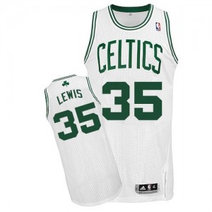 Boston Celtics Reggie Lewis #35 Home Authentic Maillot d'équipe de NBA - Blanc pour Homme
