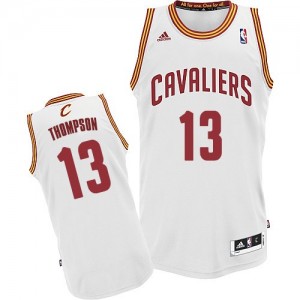 Maillot Adidas Blanc Home Swingman Cleveland Cavaliers - Tristan Thompson #13 - Homme