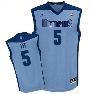 Maillot NBA Memphis Grizzlies #5 Courtney Lee Bleu clair Adidas Swingman Alternate - Homme
