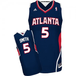 Atlanta Hawks Josh Smith #5 Road Swingman Maillot d'équipe de NBA - Bleu marin pour Homme