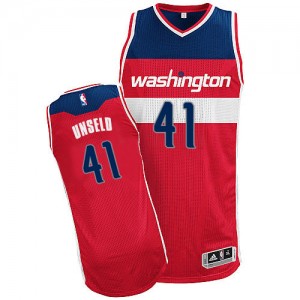 Washington Wizards Wes Unseld #41 Road Authentic Maillot d'équipe de NBA - Rouge pour Homme