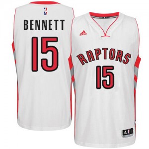 Maillot Adidas Blanc Home Swingman Toronto Raptors - Anthony Bennett #15 - Homme