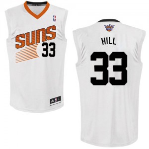 Phoenix Suns #33 Adidas Home Blanc Swingman Maillot d'équipe de NBA boutique en ligne - Grant Hill pour Homme