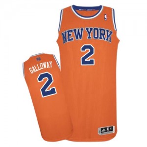 Maillot Adidas Orange Alternate Authentic New York Knicks - Langston Galloway #2 - Femme