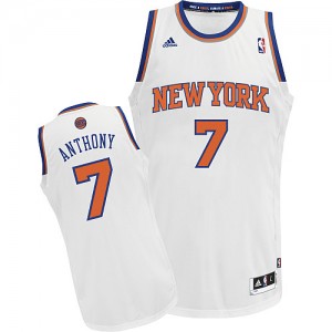 Maillot NBA Swingman Carmelo Anthony #7 New York Knicks Home Blanc - Homme
