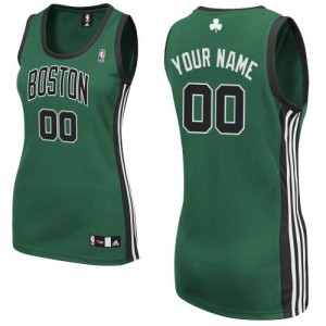 Maillot Boston Celtics NBA Alternate Vert (No. noir) - Personnalisé Authentic - Femme