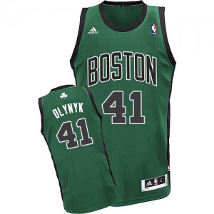Boston Celtics Kelly Olynyk #41 Alternate Swingman Maillot d'équipe de NBA - Vert (No. noir) pour Homme