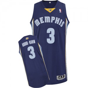 Maillot NBA Memphis Grizzlies #3 Shareef Abdur-Rahim Bleu marin Adidas Authentic Road - Homme