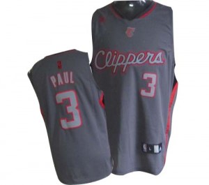 Maillot Adidas Gris Graystone Fashion Swingman Los Angeles Clippers - Chris Paul #3 - Homme