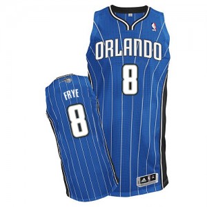 Maillot NBA Orlando Magic #8 Channing Frye Bleu royal Adidas Authentic Road - Homme