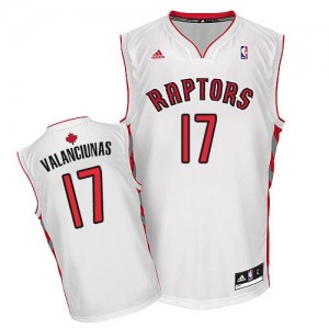 Maillot Swingman Toronto Raptors NBA Home Blanc - #17 Jonas Valanciunas - Homme