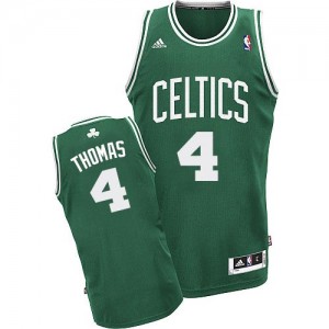 Maillot NBA Boston Celtics #4 Isaiah Thomas Vert (No Blanc) Adidas Swingman Road - Homme