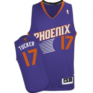 Maillot NBA Phoenix Suns #17 PJ Tucker Violet Adidas Swingman Road - Homme