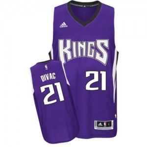 Sacramento Kings Vlade Divac #21 Road Swingman Maillot d'équipe de NBA - Violet pour Homme