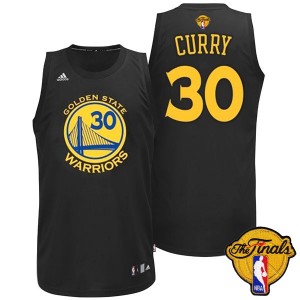 Golden State Warriors #30 Adidas Fashion 2015 The Finals Patch Noir Authentic Maillot d'équipe de NBA prix d'usine en ligne - Stephen Curry pour Homme