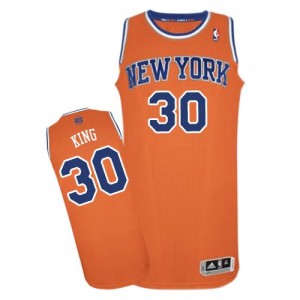 New York Knicks Bernard King #30 Alternate Authentic Maillot d'équipe de NBA - Orange pour Homme