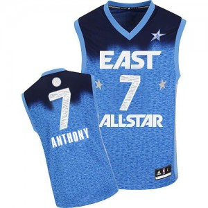 New York Knicks #7 Adidas 2012 All Star Bleu Swingman Maillot d'équipe de NBA pas cher en ligne - Carmelo Anthony pour Homme