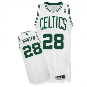Boston Celtics #28 Adidas Home Blanc Authentic Maillot d'équipe de NBA Promotions - R.J. Hunter pour Homme