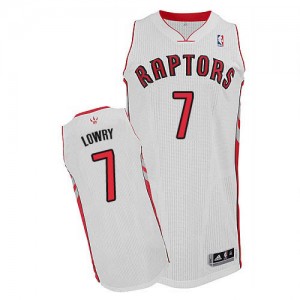 Toronto Raptors #7 Adidas Home Blanc Authentic Maillot d'équipe de NBA en ligne - Kyle Lowry pour Enfants