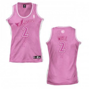 Washington Wizards #2 Adidas Fashion Rose Swingman Maillot d'équipe de NBA vente en ligne - John Wall pour Femme