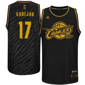 Cleveland Cavaliers Anderson Varejao #17 Precious Metals Fashion Swingman Maillot d'équipe de NBA - Noir pour Homme