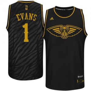 Maillot NBA Swingman Tyreke Evans #1 New Orleans Pelicans Precious Metals Fashion Noir - Homme