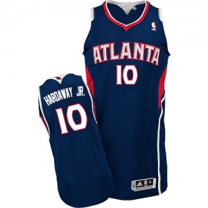 Maillot NBA Atlanta Hawks #10 Tim Hardaway Jr. Bleu marin Adidas Authentic Road - Homme