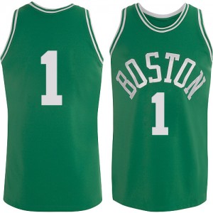 Maillot NBA Authentic Walter Brown #1 Boston Celtics Throwback Vert - Homme