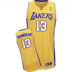 Maillot NBA Authentic Wilt Chamberlain #13 Los Angeles Lakers Home Or - Homme
