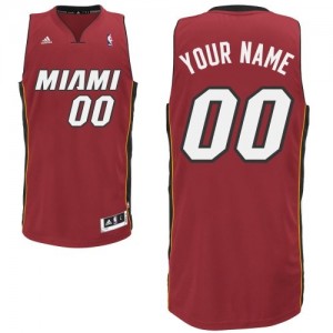 Miami Heat Personnalisé Adidas Alternate Rouge Maillot d'équipe de NBA magasin d'usine - Swingman pour Enfants
