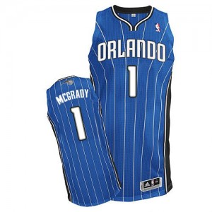 Orlando Magic #1 Adidas Road Bleu royal Authentic Maillot d'équipe de NBA Promotions - Tracy Mcgrady pour Homme