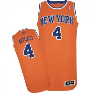 New York Knicks #4 Adidas Alternate Orange Authentic Maillot d'équipe de NBA préférentiel - Arron Afflalo pour Enfants