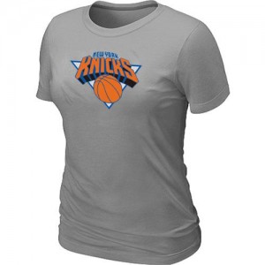 New York Knicks Big & Tall Gris Tee-Shirt d'équipe de NBA magasin d'usine - pour Femme