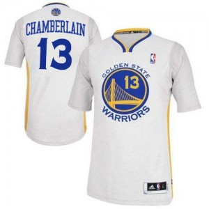 Maillot NBA Blanc Wilt Chamberlain #13 Golden State Warriors Alternate Authentic Homme Adidas