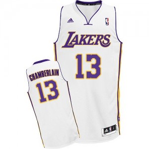 Los Angeles Lakers #13 Adidas Alternate Blanc Swingman Maillot d'équipe de NBA Braderie - Wilt Chamberlain pour Homme