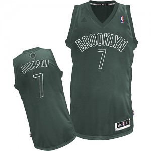 Maillot Adidas Gris Big Color Fashion Swingman Brooklyn Nets - Joe Johnson #7 - Homme