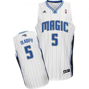 Orlando Magic #5 Adidas Home Blanc Swingman Maillot d'équipe de NBA préférentiel - Victor Oladipo pour Homme