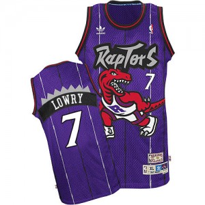 Maillot NBA Toronto Raptors #7 Kyle Lowry Violet Adidas Swingman Hardwood Classics - Homme