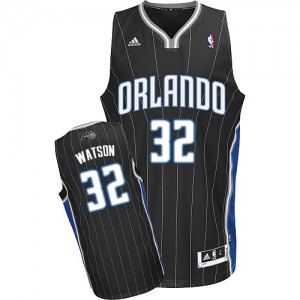 Orlando Magic #32 Adidas Alternate Noir Swingman Maillot d'équipe de NBA Magasin d'usine - C.J. Watson pour Homme