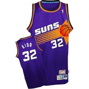 Phoenix Suns #32 Adidas Throwback Violet Authentic Maillot d'équipe de NBA Magasin d'usine - Jason Kidd pour Homme