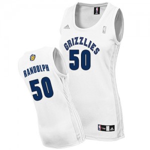 Memphis Grizzlies Zach Randolph #50 Home Authentic Maillot d'équipe de NBA - Blanc pour Femme