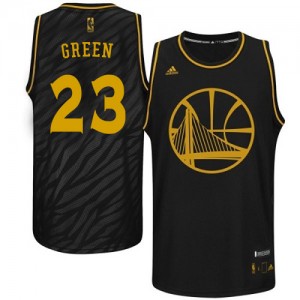 Golden State Warriors Draymond Green #23 Precious Metals Fashion Swingman Maillot d'équipe de NBA - Noir pour Homme