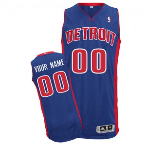 Maillot NBA Detroit Pistons Personnalisé Authentic Bleu royal Adidas Road - Homme