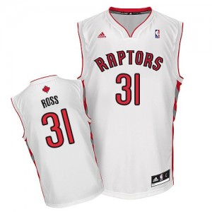 Toronto Raptors #31 Adidas Home Blanc Swingman Maillot d'équipe de NBA Remise - Terrence Ross pour Homme