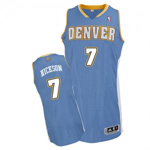 Maillot Adidas Bleu clair Road Authentic Denver Nuggets - JJ Hickson #7 - Homme