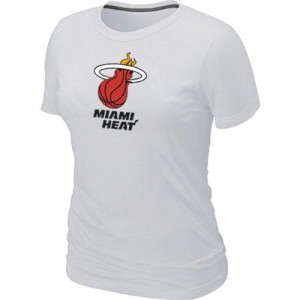 Tee-Shirt Blanc Big & Tall Miami Heat - Femme