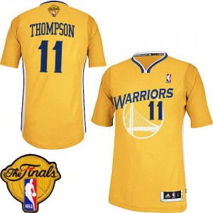 Maillot Adidas Or Alternate 2015 The Finals Patch Authentic Golden State Warriors - Klay Thompson #11 - Femme